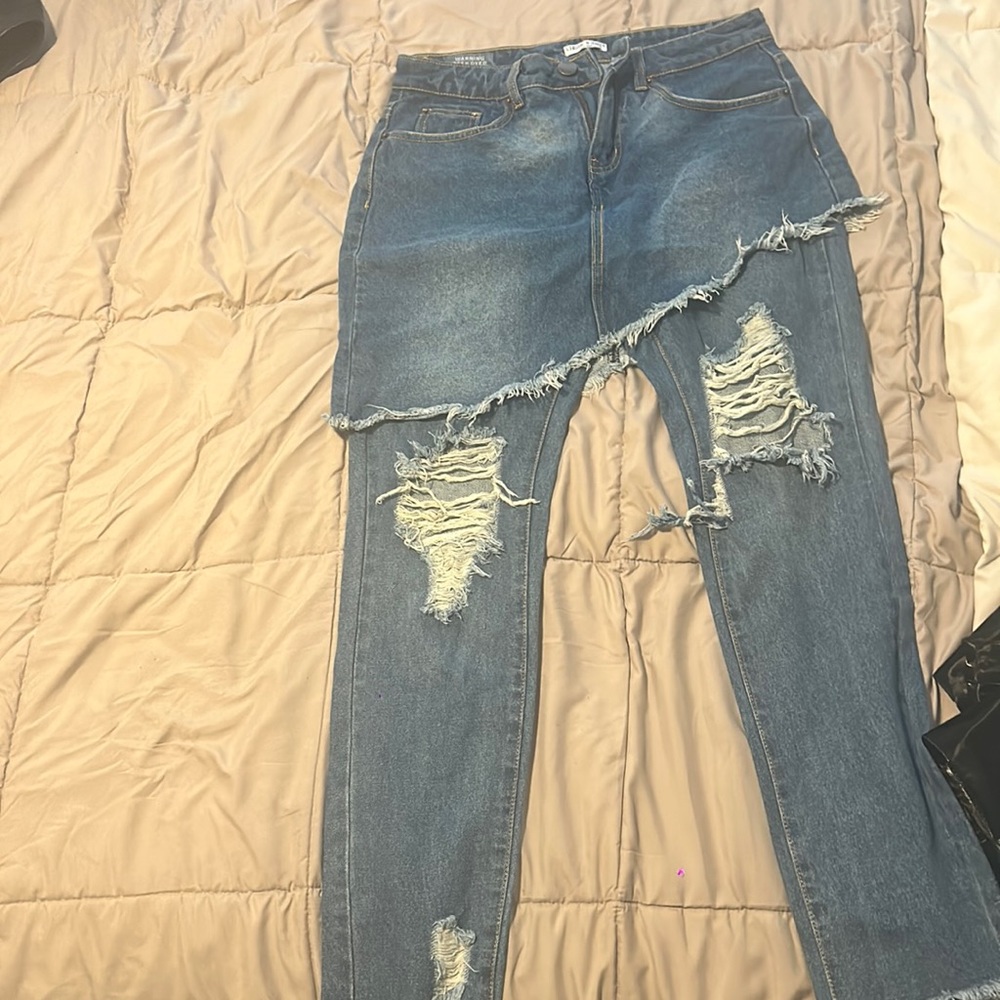 Womens denim skirt pants